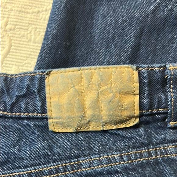 H&M Women's High Rise Wide Leg Dark Blue Jeans. Size 6 - Picture 5 of 8